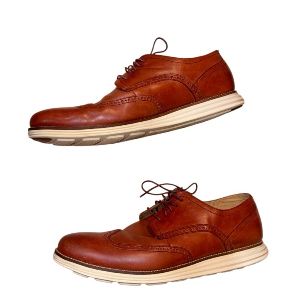 Cole Haan Brown Leather Oxfords - Picture 5 of 16